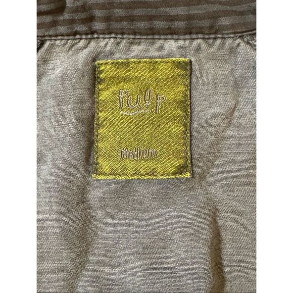 Women’s raglan long sleeve tencel button-down gray shirt top M - Picture 6 of 6